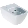 Image de Geberit, Cuvette toilettes + bidet, Keramag / WC à bascule sans rebord Smyle Square WC à bascule sans rebord blanc 500208011