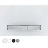 Image de Plaque de commande WC GEBERIT Sigma50 double touche, couleur métallique chrome: chromé, blanc