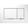 Image de Plaque de commande WC GEBERIT Sigma30 double touche: blanc, chromé brillant