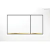 Image de Plaque de commande WC GEBERIT Sigma30 double touche: blanc, doré
