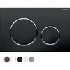 Image de Plaque de commande WC GEBERIT Sigma20 double touche: noir, chromé brillant
