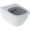 Image de Geberit, Cuvette toilettes + bidet, Smyle Square, WC suspendu, chasse deau basse, saillie réduite, forme fermée, rimfree 50037