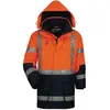 Image de Elysee, Veste de travail, Parka haute visibilité Wallace taille L orange/marine (L)