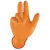 Image de Stronghand, Gants de protection, Gant jetable Grip Orange taille 11 orange Nitrile EN 388, EN 374 EPI catégorie III (11)