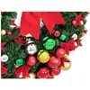 Image de Europalms, Couronne décorative, Couronne de sapin premium, décorée, 90cm