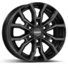 Image de Jante Alu Dezent Kc Noir Brillant 7.5x17 6x139.7 Et25
