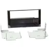 Image de Adaptateur de façade 2-din pour avec vide poche pour nissan micra/note noir piano