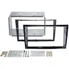 Image de ACV, Installation autoradio, 381230-24-3 Cache-radio Opel laque piano noire avec pli central (2 DIN)