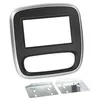 Image de Adaptateur de façade 2-din pour renault trafic/opel vivaro 14>noir/gris