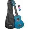 Image de Hage Soprano Ukulele Linden Blue (incl. sac unpadded, 3 Picks) (Soprano), Ukulélé, Bleu