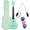 Image de Cascha Ukulele Carbon Fibre Mint Set (De concert, Adultes), Ukulélé, Vert