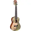 Image de Cascha Concert Ukelele Art Series Leafy, pour débutants et avancés, son équilibré, set inclus (De concert), Ukulélé, Multicolore