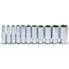 Image de BGS, Clé à douille + douilles, Jeu de douilles six pans, longues 10 mm (3/8") en pouce 11 pièces (5/16")