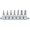 Image de BGS, Embouts, Bit Socket Set 10 mm (3/8") Drive T-Star tamperproof (for Torx) T15 - T50 7 pcs.