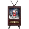 Image de Décoration de Noël Télévision rétro père Noël Snow Globe Avec musique et lumières