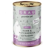 Image de Grau menu gourmand sans céréales 6 x 400 g pour chat - poulet, coeurs de dinde