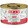 Image de 6x200g Grau menu gourmand boeuf, dinde, carottes - Pâtée pour chat