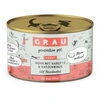 Image de Grau menu gourmand sans céréales 6 x 200 g pour chat - poulet, carotte, menthe
