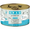 Image de 6x200g Grau menu gourmand dinde, truite - Pâtée pour chat