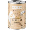 Image de 6x 400g GRAU nourriture pour chien poulet pur avec huile de lin humide