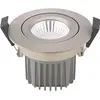 Image de Sigor, Plafonnier, Luminaire encastré Diled 10W 640lm 3000K dimmable acier 36 (640 lm)