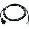 Image de HP Autozubehör, Câble électrique, Câble de raccordement H05RN-F 2 x 1 mm² 5 m avec fiche contoure noire pour l'intérieur (5 m)
