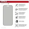 Image de Displex Privacy Glass, Privacy Full Cover Panzerglas (1 pcs, Apple iPhone 16 Pro), Téléphone portable : film de protection, Noir, Transparent