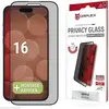 Image de Displex Privacy Glass, Privacy Full Cover Panzerglas (1 pcs, Apple iPhone 16), Téléphone portable : film de protection, Noir, Transparent