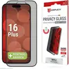 Image de Displex Privacy Glass, Privacy Full Cover Panzerglas (1 pcs, Apple iPhone 16 Plus), Téléphone portable : film de protection, Noir, Transparent