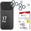 Image de Displex Full Cover Camera Lens Glass, Kamera Schutzglas, Platte, Doppelpack (2 pcs, Apple iPhone 17 Pro), Téléphone portable : film de protection, Transparent