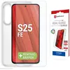 Image de Displex Real Glass+Case Samsung (1 pcs, Samsung Galaxy S25 FE), Téléphone portable : film de protection, Transparent