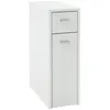 Image de Colonne 2 Tiroirs Design "Fredon" 61cm Blanc