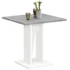 Image de Table de Repas Design "Sanary" 77cm Blanc & Gris