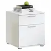 Image de Table de Chevet 2 Tiroirs "Vyza" 53cm Blanc