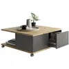 Image de Table Basse Design "Volgan" 70cm Chêne