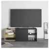 Image de FMD Meuble TV avec 2 compartiments ouverts 133,5x39,9x49,2 cm, unité tv, buffet bas tv,, armoire tv 444232