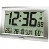 Image de Technoline Horloge radio murale WS8009, Station météo, Argent