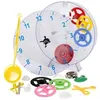 Image de Techno Line Model kids clock mécanique Kit dapprentissage horloge murale 20 cm x 3.5 cm transparent