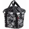 Image de Panier KlickFix Bikebasket Fleur Noir