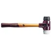 Image de Maillet HALDER SIMPLEX Caoutchouc chargé / superplastique avec boîtier en fonte malléable et manche en bois - D=60 mm - 3027.060