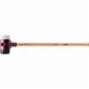 Image de Marteau de frappeur HALDER SIMPLEX Caoutchouc chargé / superplastique avec boîtier en fonte malléable, manche en bois hickory de haute qualité - D=80 mm - 3027.081