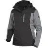 Image de FHB, Veste de travail, Veste softshell homme JANNIK gris, noir taille L (L)