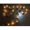 Image de Guirlande Lumineuse 2M LED avec 20 Micro LED pour Noël Soirée Fête Maison Jardin, Pomme de pin et Cloche - Blanc Chaud [Batterie alimenté]