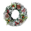 Image de Décoration de Noël Couronne Guirlande de Noël Artificielles Fait à Main pour Votre Porte, Mur ou Fenêtre, Cheminée Muralediamètre 30CM