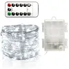 Image de Guirlande Lumineuse 10M avec 100 Micro LED et 8 modes télécommande, Décoration LED Romantique pour Noël Soirée Maison Jardin, Blanc Froid [Batterie alimenté]