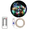 Image de Guirlande Lumineuse 20M avec 200 Micro LED et 8 modes télécommande, Décoration LED Romantique pour Noël Soirée Maison Jardin, Coloré [USB alimenté]