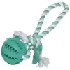 Image de Nobby Balle en caoutchouc plein avec corde Dental Line (Jouet de balle pour chiens), Jouets pour chien