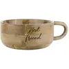 Image de Nobby Grande tasse décorative "BF", manguier, 16x7.5cm (80 cl), Gamelle