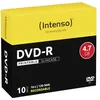 Image de Intenso - 10 x DVD-R (G) - 4.7 Go (240 minutes) 16x - surface imprimable par jet d'encre - boîtier CD étroit