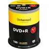 Image de Intenso DVD+R, vitesse 16x, 100 broches (100x), Support de données optiques